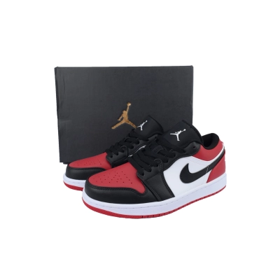 AQ Air Jordan 1 Low Bred Toe 02