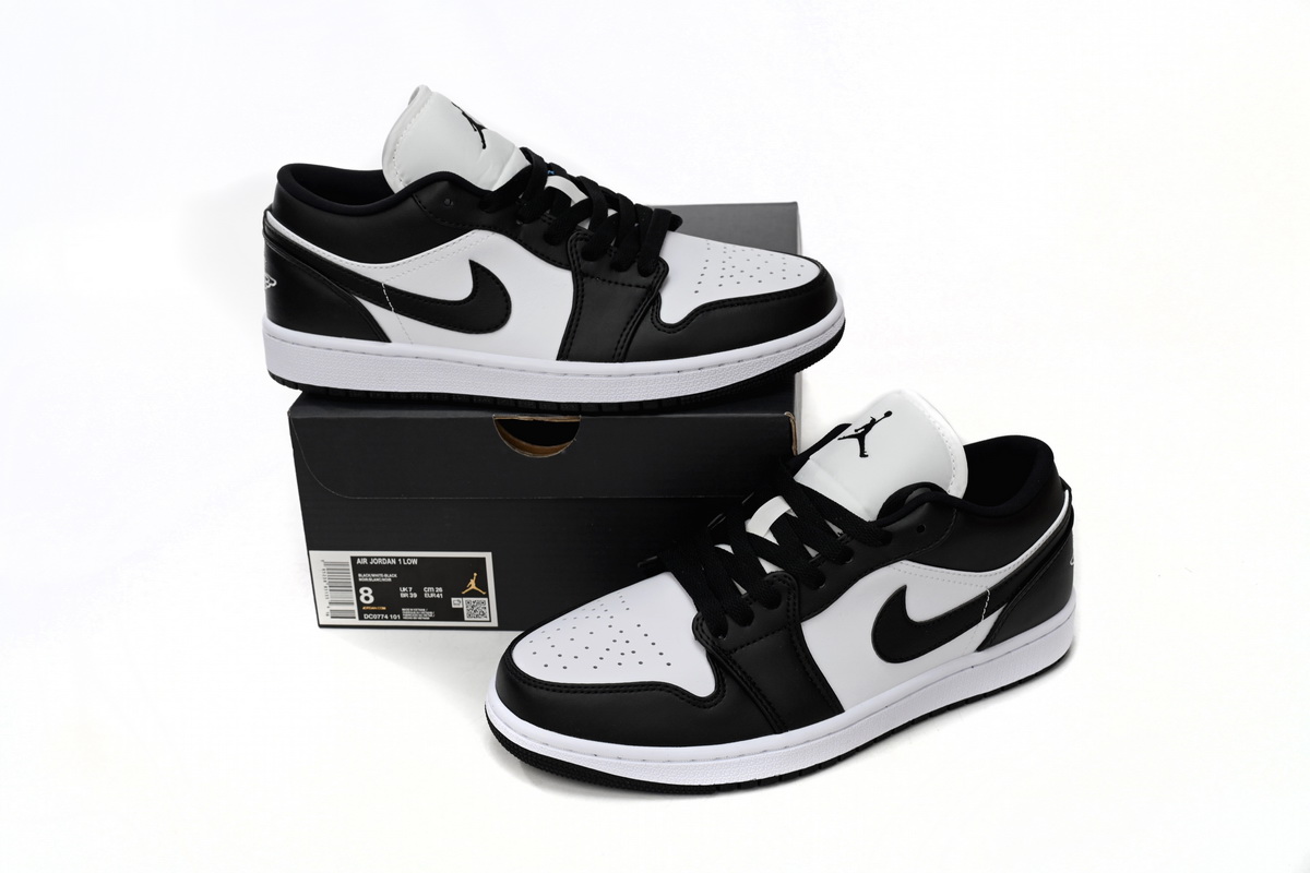 AQ Air Jordan 1 Low Black And White