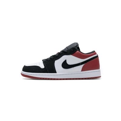 AQ Air Jordan 1 Low Black Toe 01