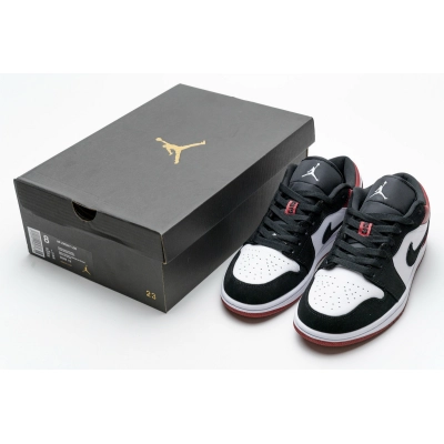 AQ Air Jordan 1 Low Black Toe 02