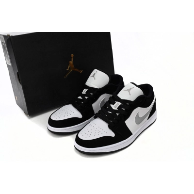 AQ Air Jordan 1 Low Black and White Gray 02