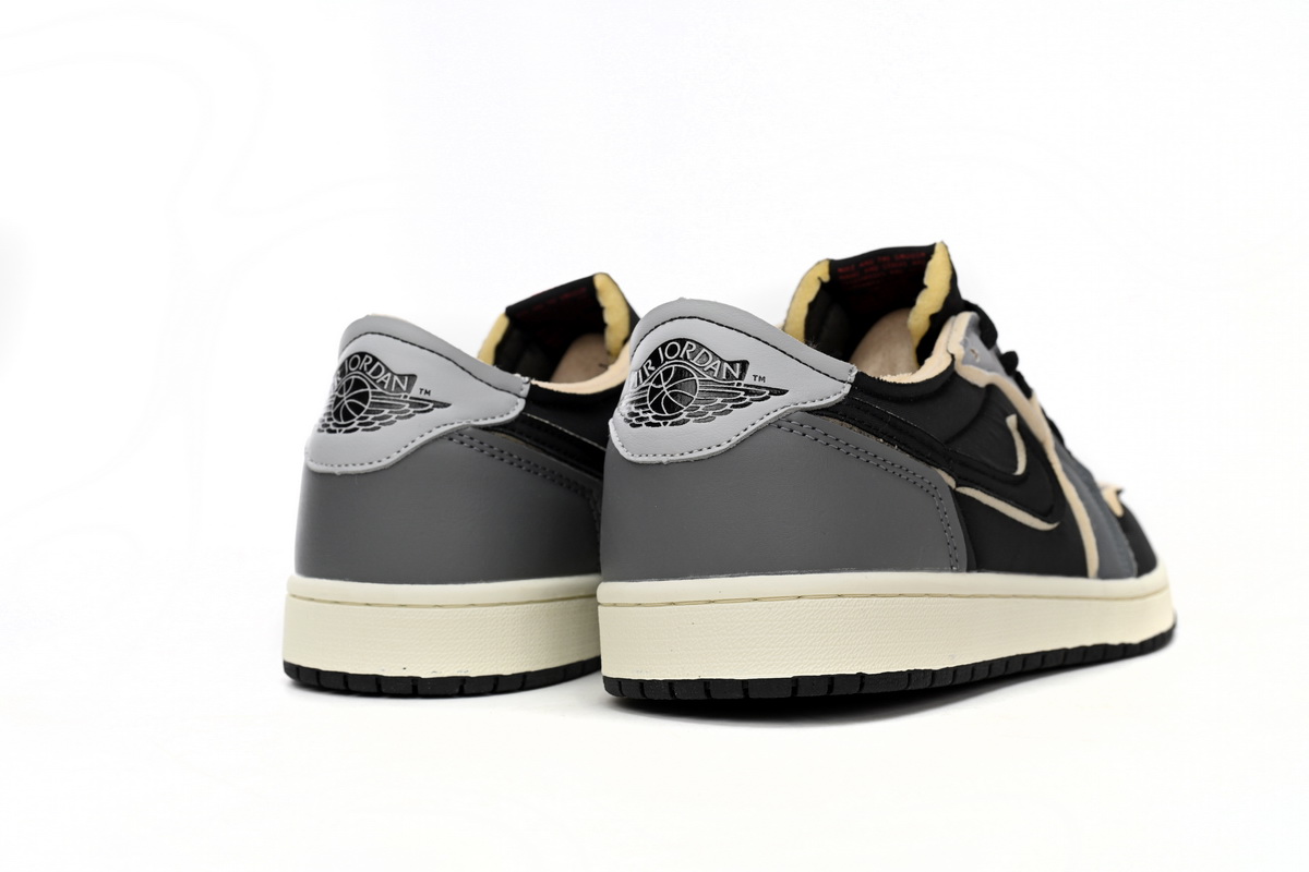 AQ Air Jordan 1 Low Black Grey
