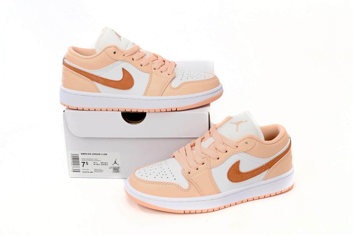 AQ Travis Scott x Air Jordan 1 Low Pink Orange
