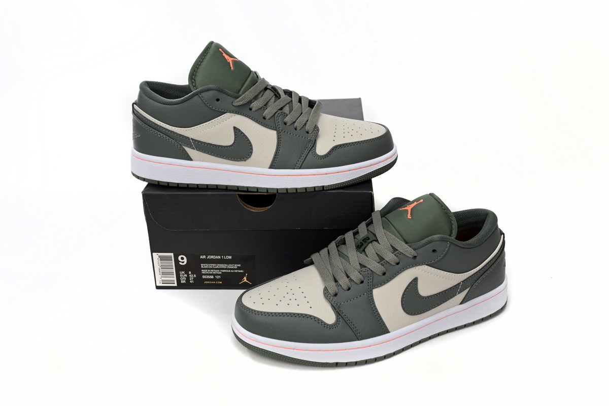 AQ Air Jordan 1 Low Bean Paste Green