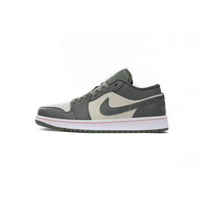 AQ Air Jordan 1 Low Bean Paste Green 01