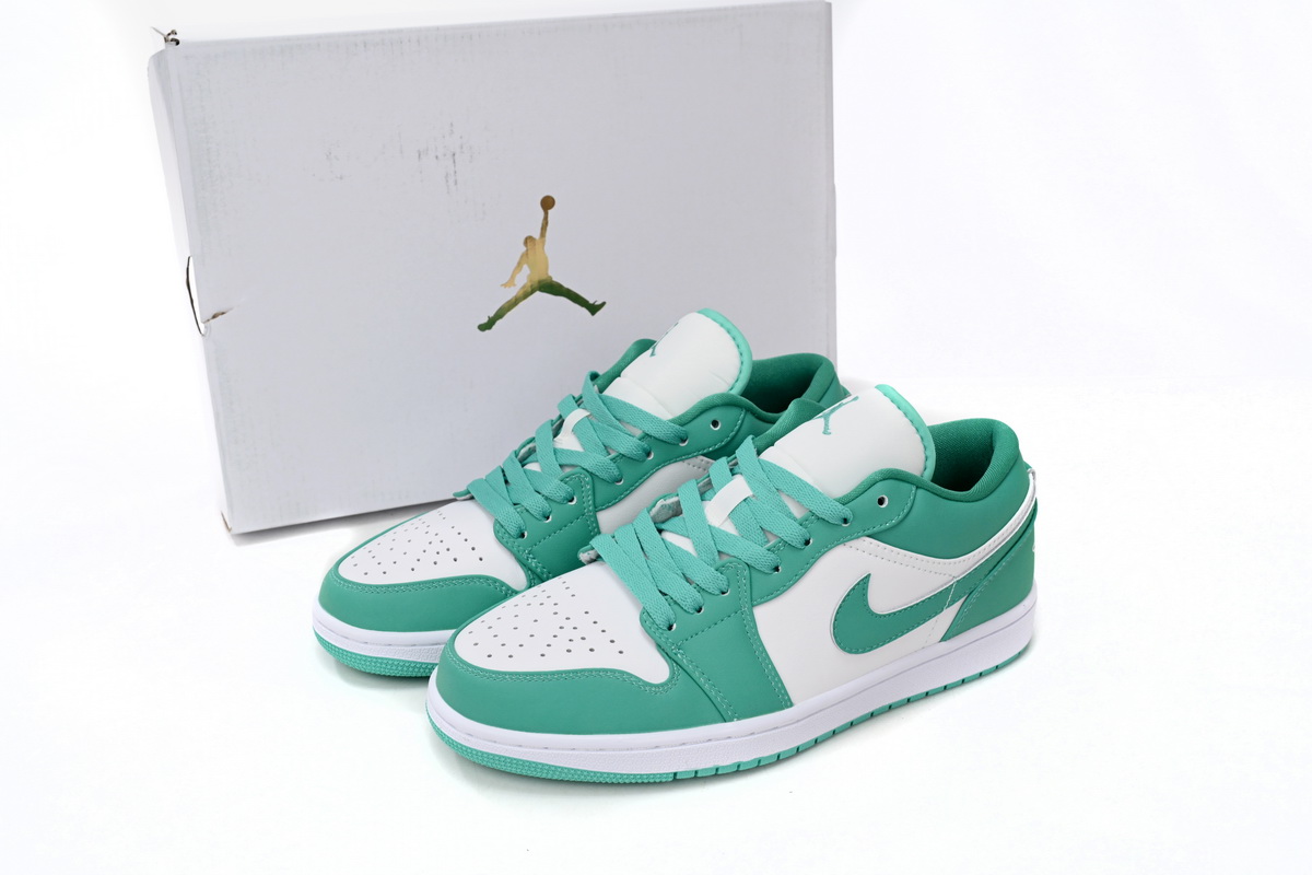 AQ Air Jordan aj1 Low Vintage White Green