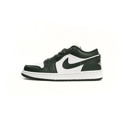 AQ Air Jordan 1 Low Blackish Green 01