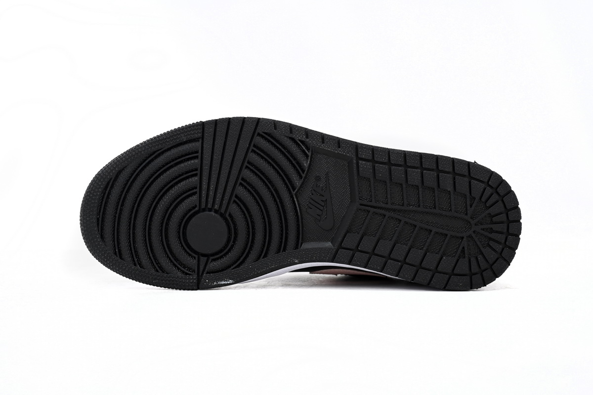 AQ Air Jordan 1 Low White And Black Powder