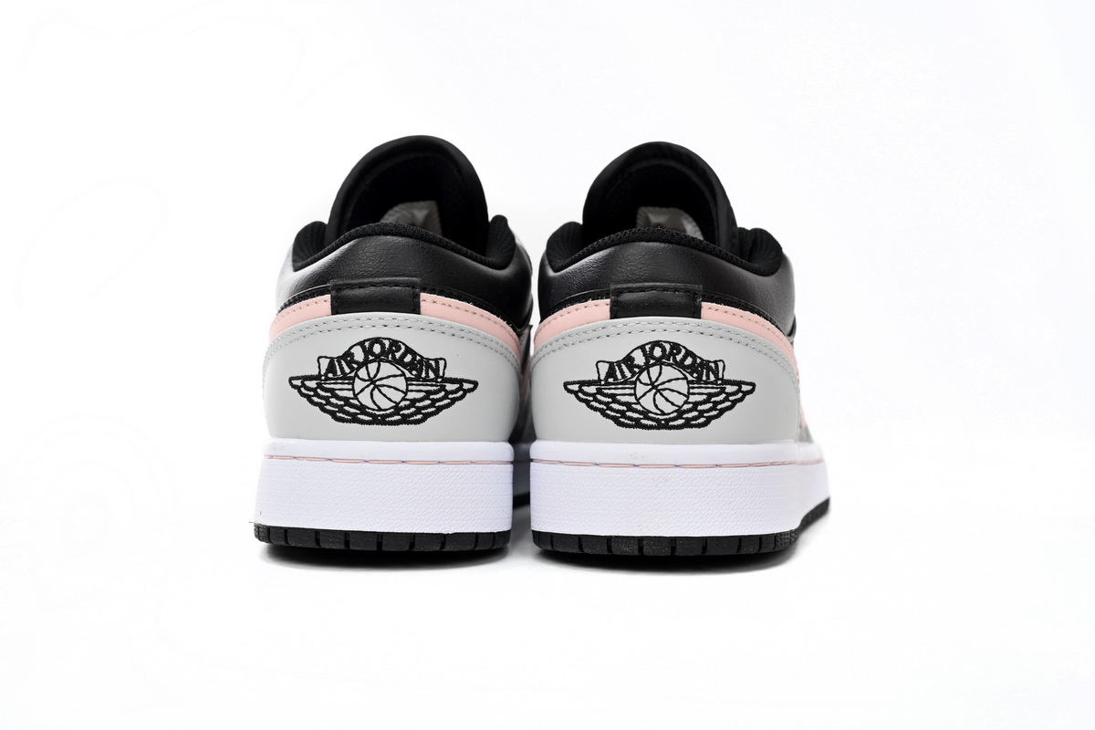 AQ Air Jordan 1 Low White And Black Powder