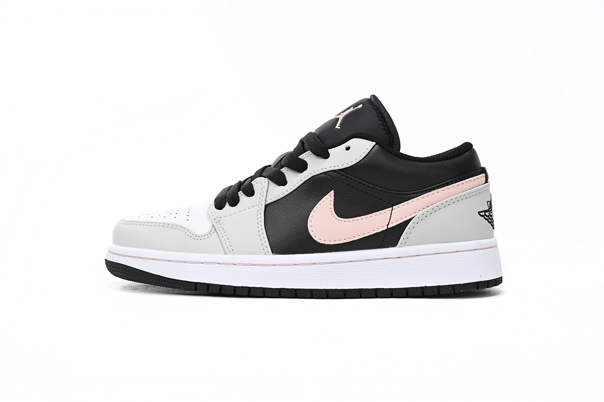 AQ Air Jordan 1 Low White And Black Powder