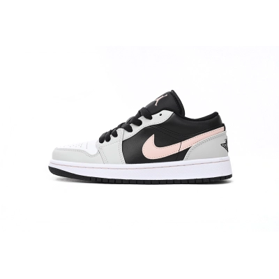 AQ Air Jordan 1 Low White And Black Powder 01