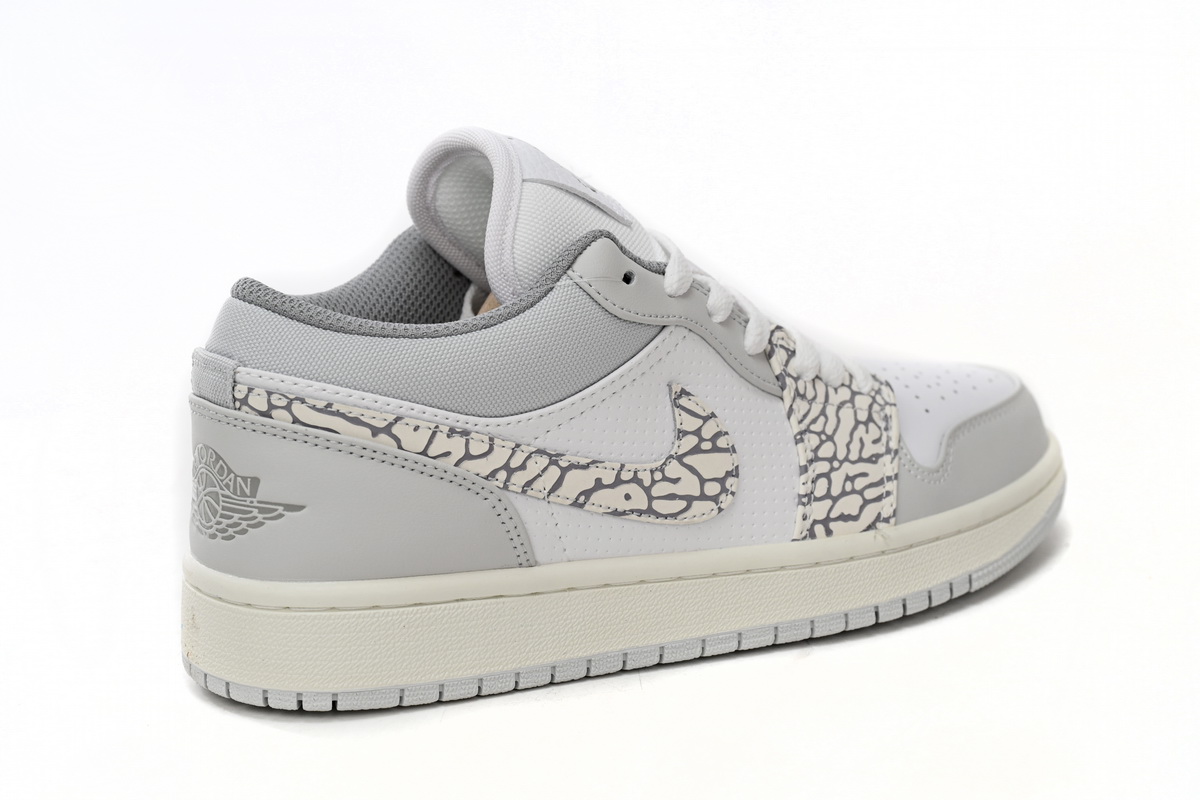 AQ Air Jordan 1 Low PRM Elephant Print