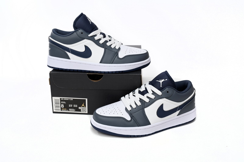 AQ Air Jordan 1 Low White Gray Orchid
