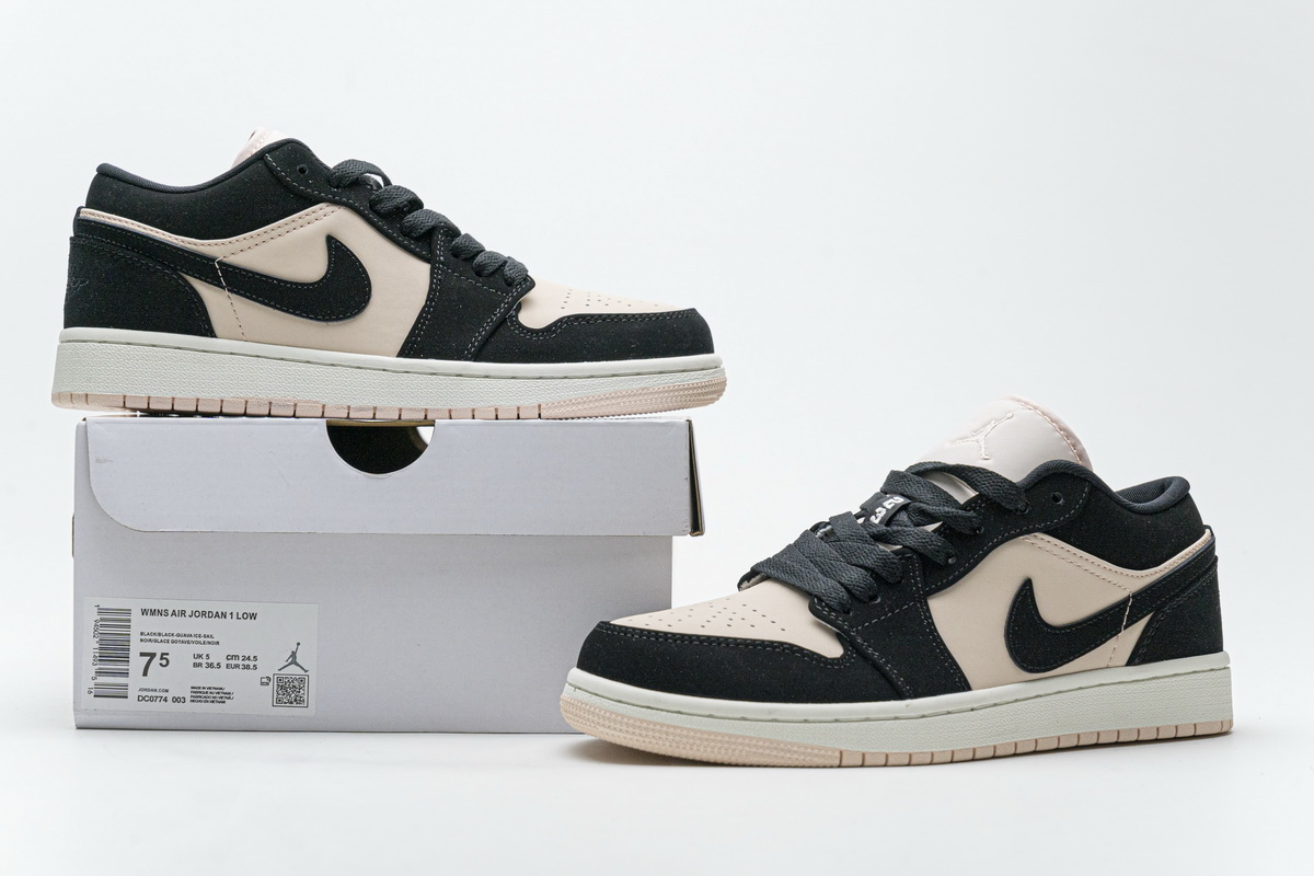 AQ WMNS Air Jordan 1 Low “Black Guava Ice”