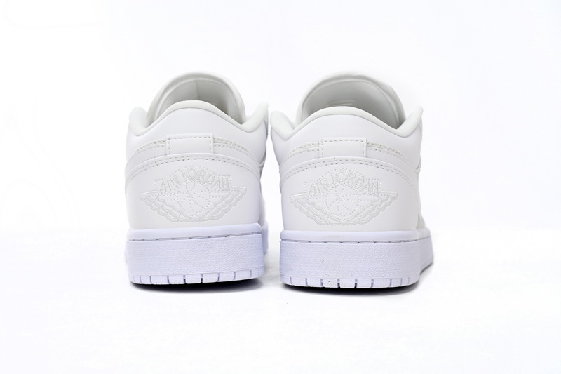 AQ Air Jordan 1 Low Quilted “Triple White”