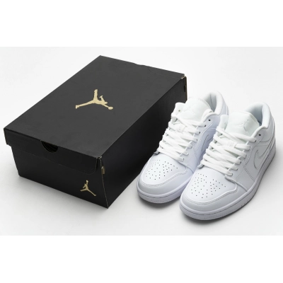 AQ Air Jordan 1 Low White Pure Platnium 02