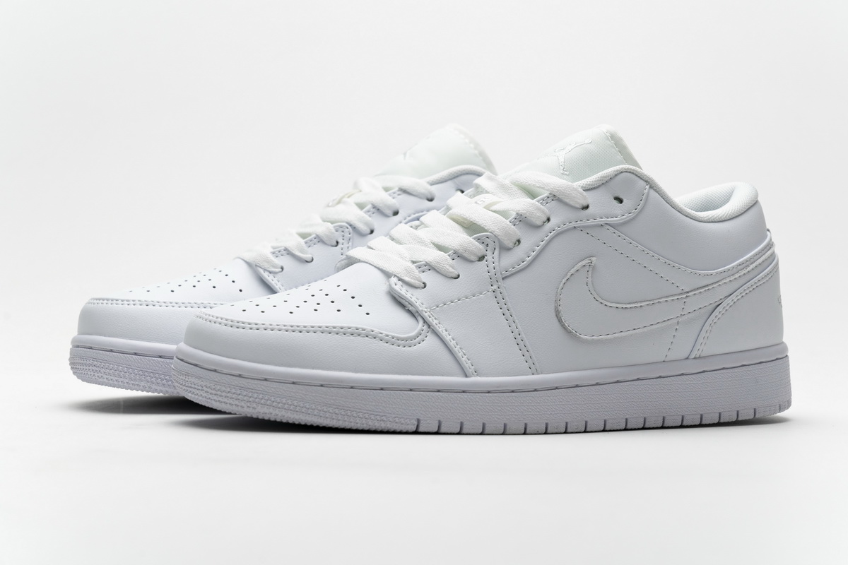 AQ Air Jordan 1 Low White Pure Platnium