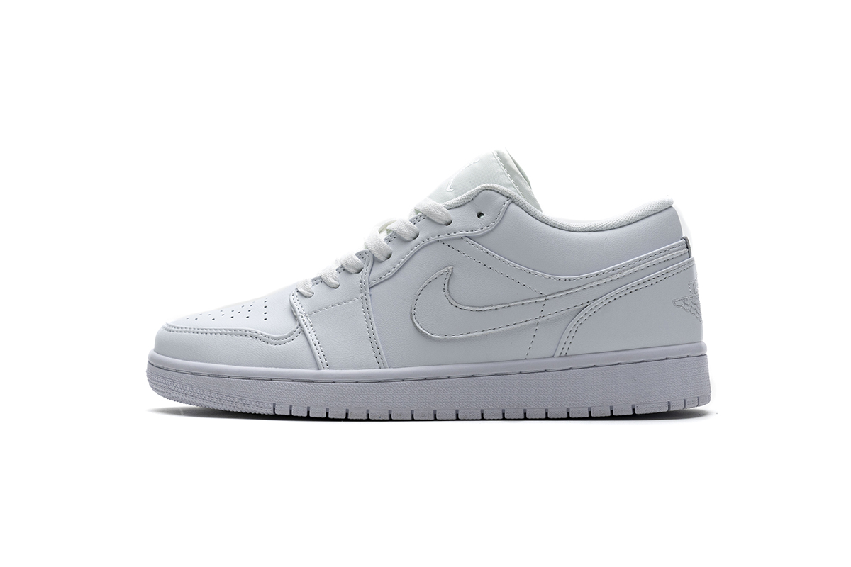 AQ Air Jordan 1 Low White Pure Platnium