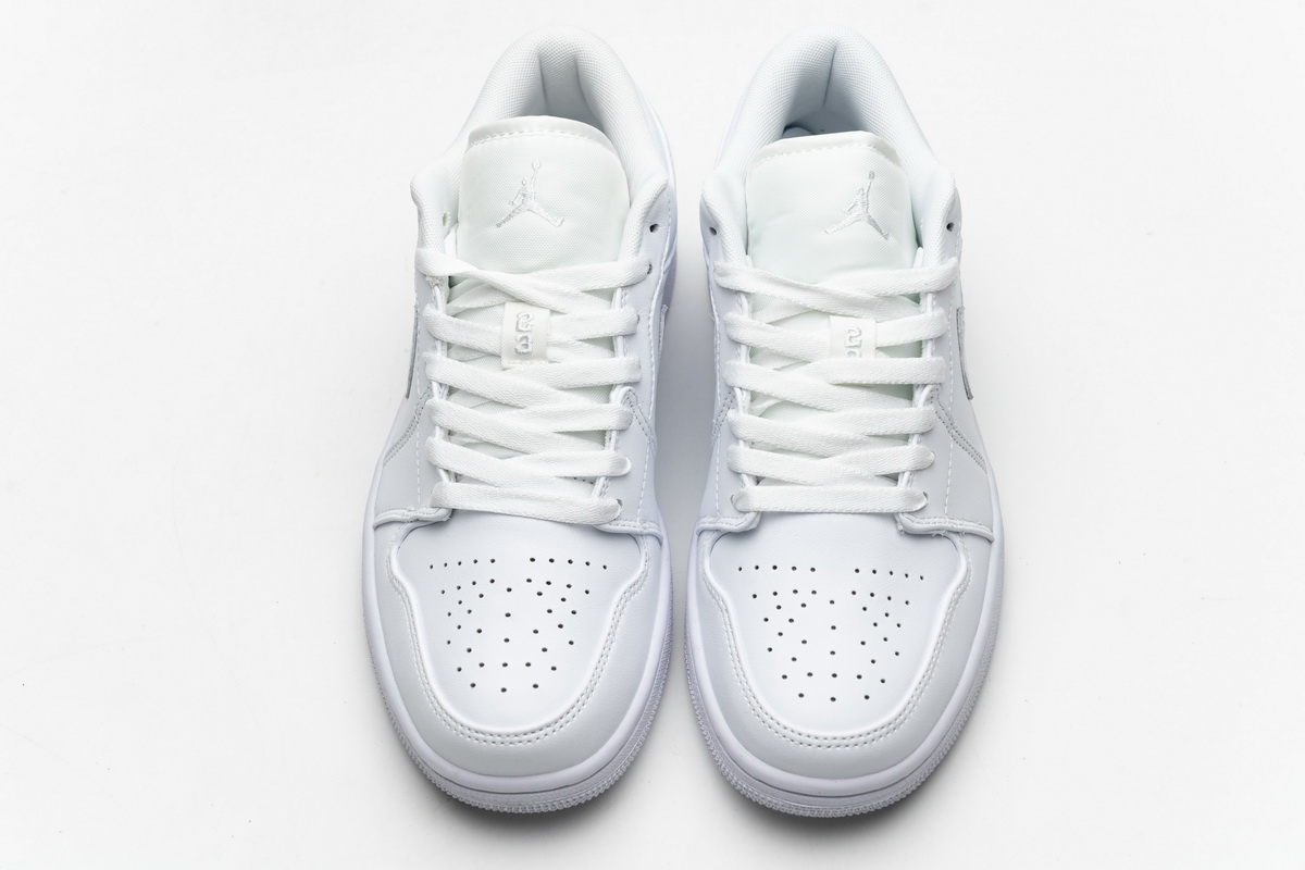 AQ Air Jordan 1 Low White Pure Platnium
