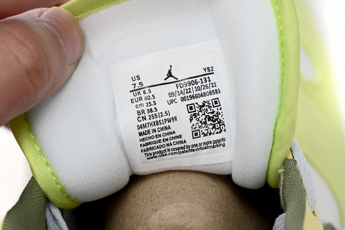 AQ Air Jordan aj1 Low Green White