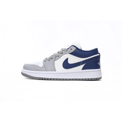 AQ Air Jordan 1 Low Gray Blue 01