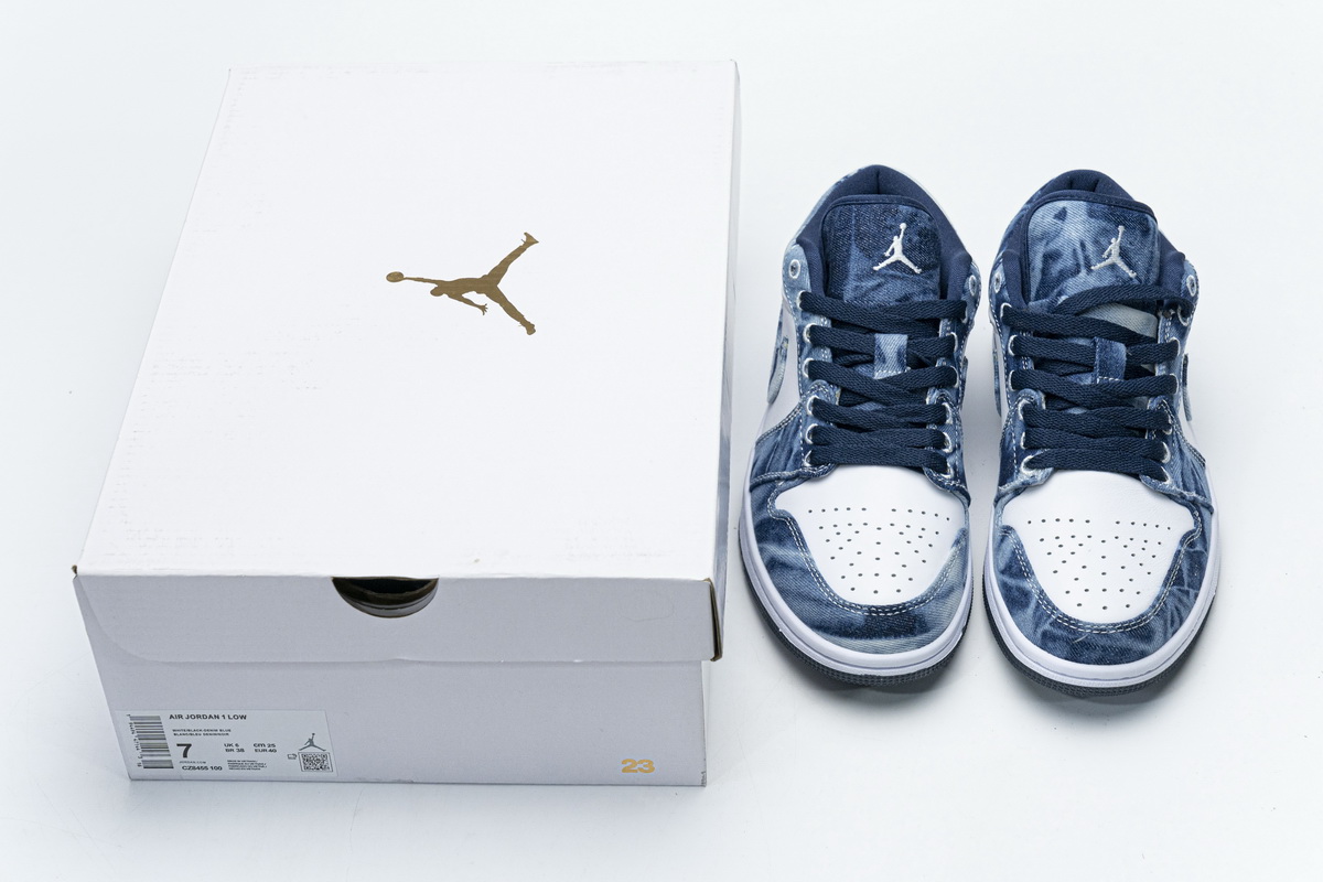 AQ Air Jordan 1 Low SE Washed Denim