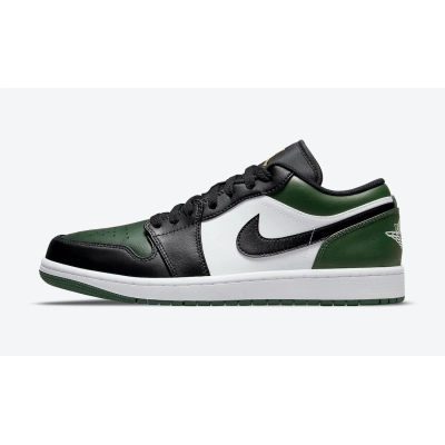 AQ Air Jordan 1 Low Green Toe 01
