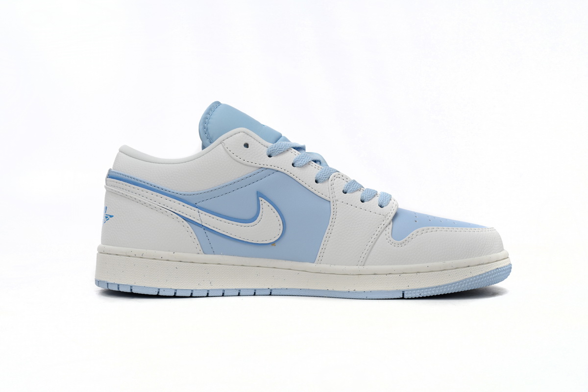 AQ Air Jordan 1 Low Light Blue And White