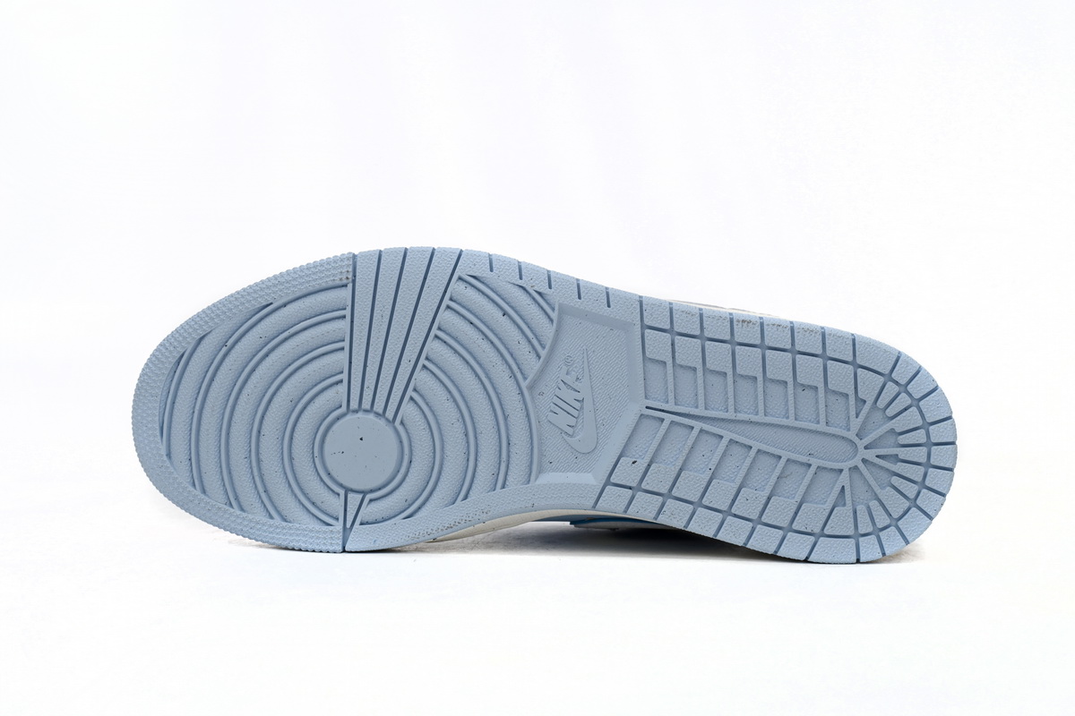 AQ Air Jordan 1 Low Light Blue And White