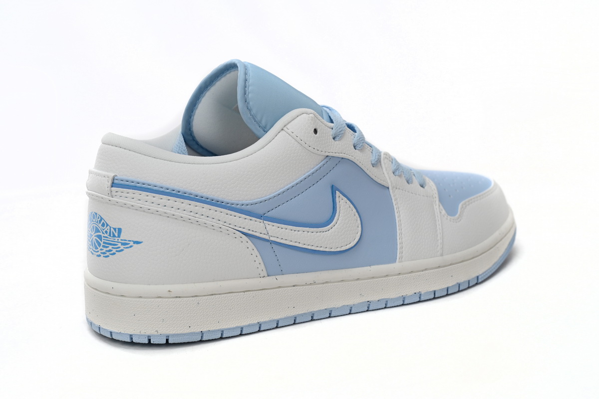 AQ Air Jordan 1 Low Light Blue And White
