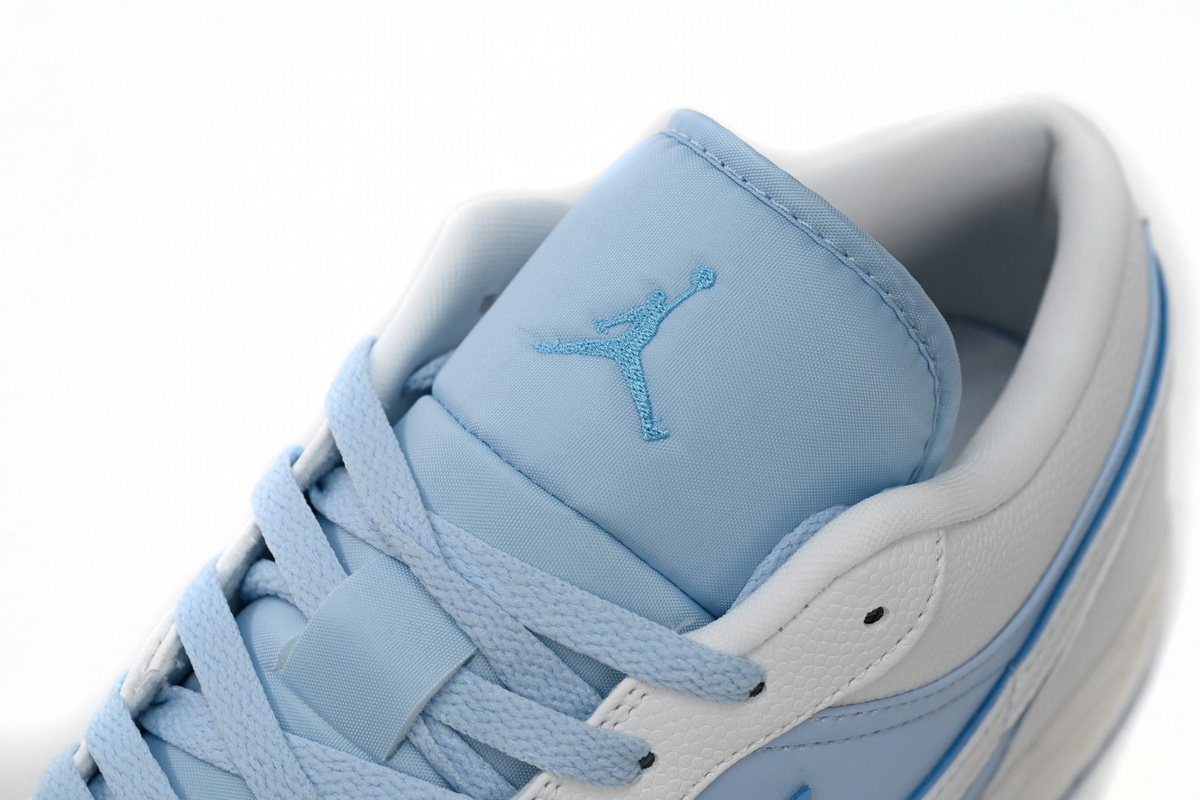 AQ Air Jordan 1 Low Light Blue And White