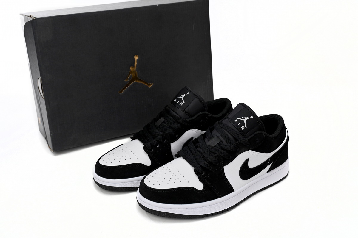 AQ Air Jordan 1 Low New Black and White Panda