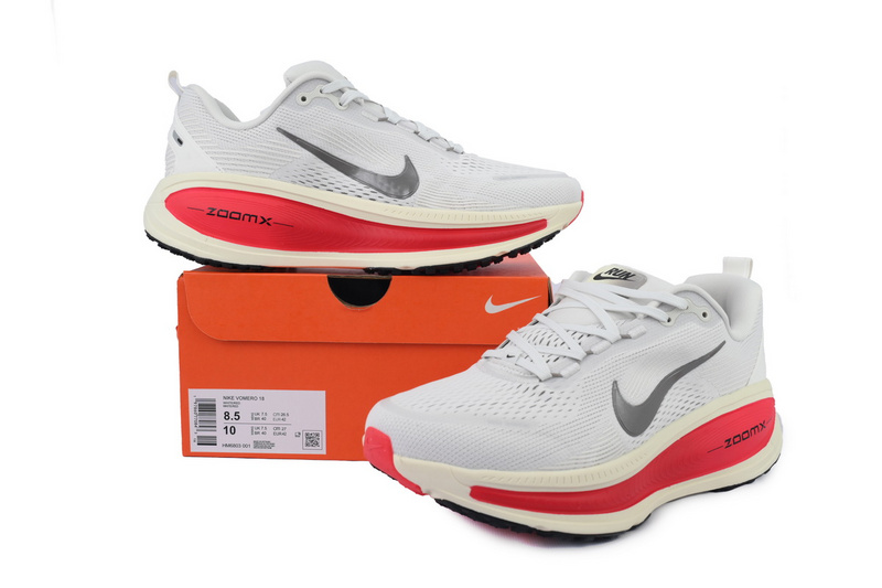 NIKE Vomero 18 'Platinum Tint Siren Red'