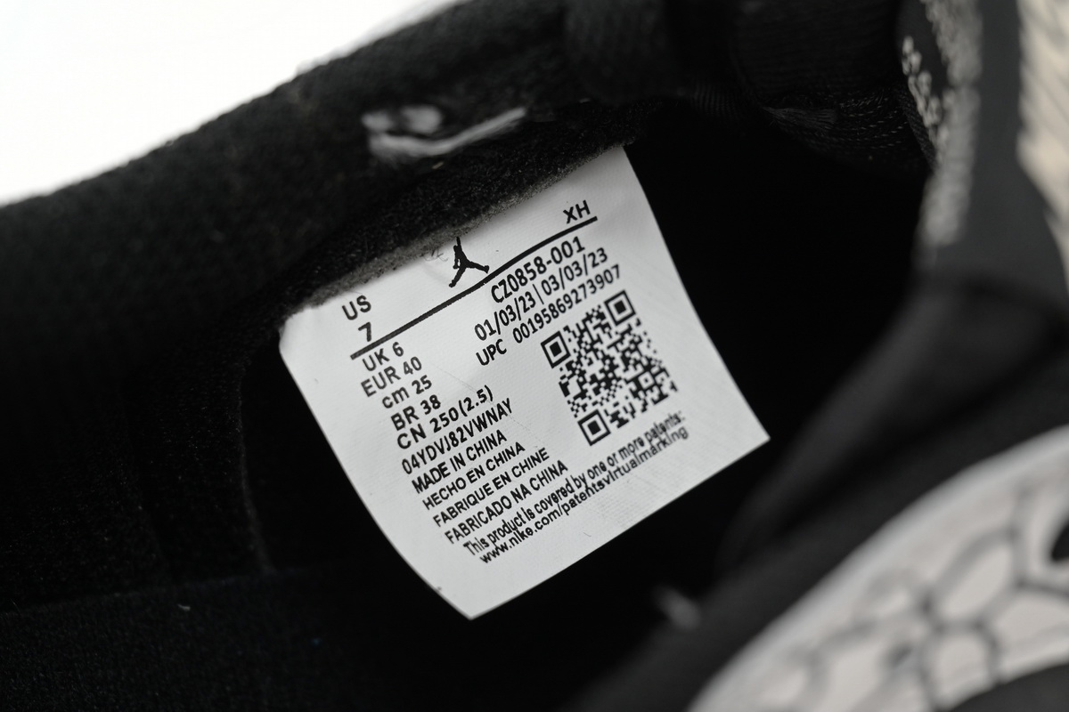 AQ Travis Scott x Air Jordan 1 Low Black Gray Burst
