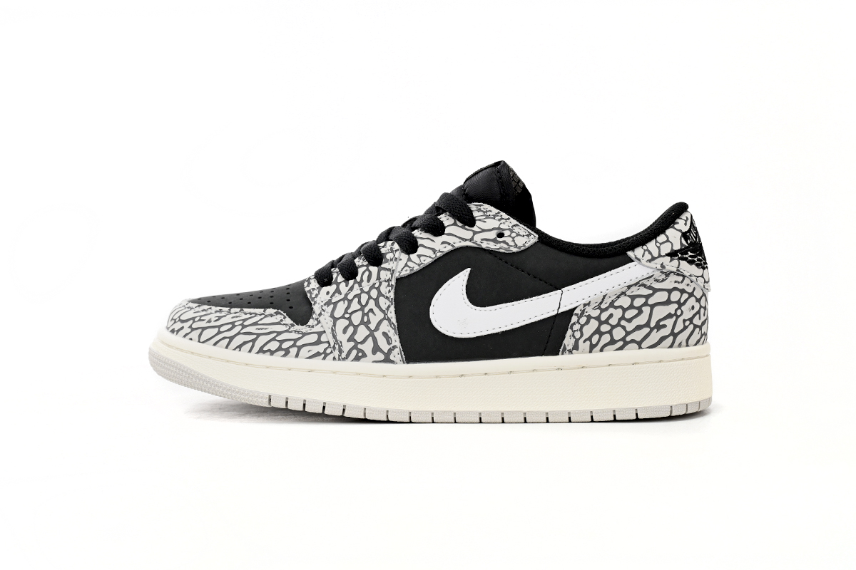AQ Travis Scott x Air Jordan 1 Low Black Gray Burst