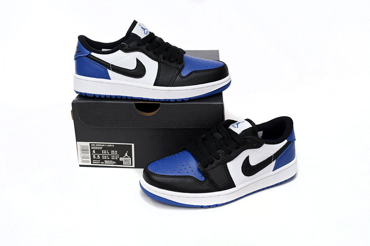 AQ Air Jordan 1 Low Golf Black and White