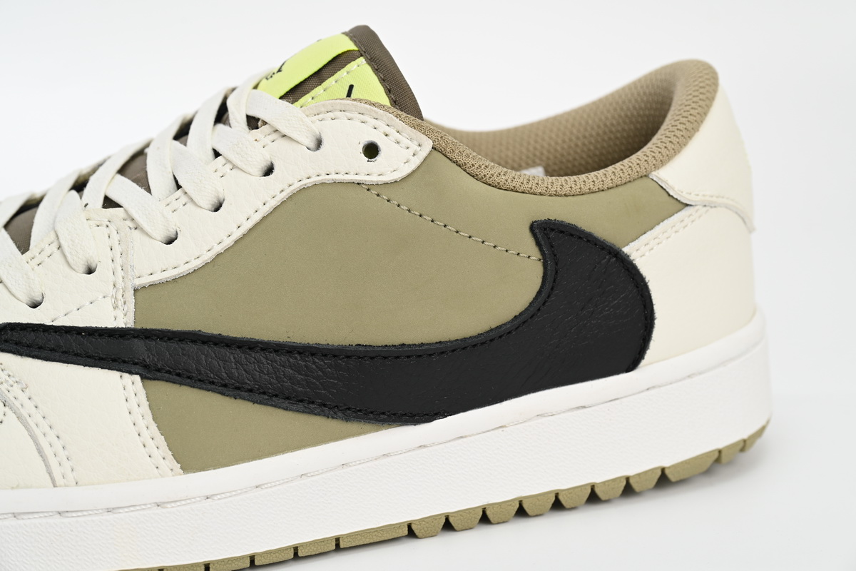 AQ Travis Scott x Air Jordan 1 Low Golf “Olive”