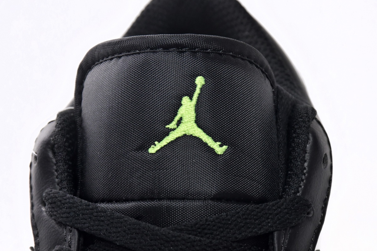 AQ Air Jordan 1 Low SE GS Wear Away - Electric Green