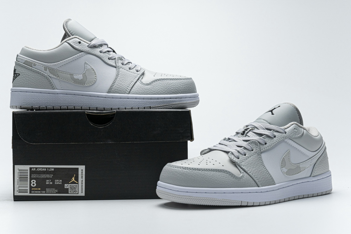 AQ Air Jordan 1 Low White Camo