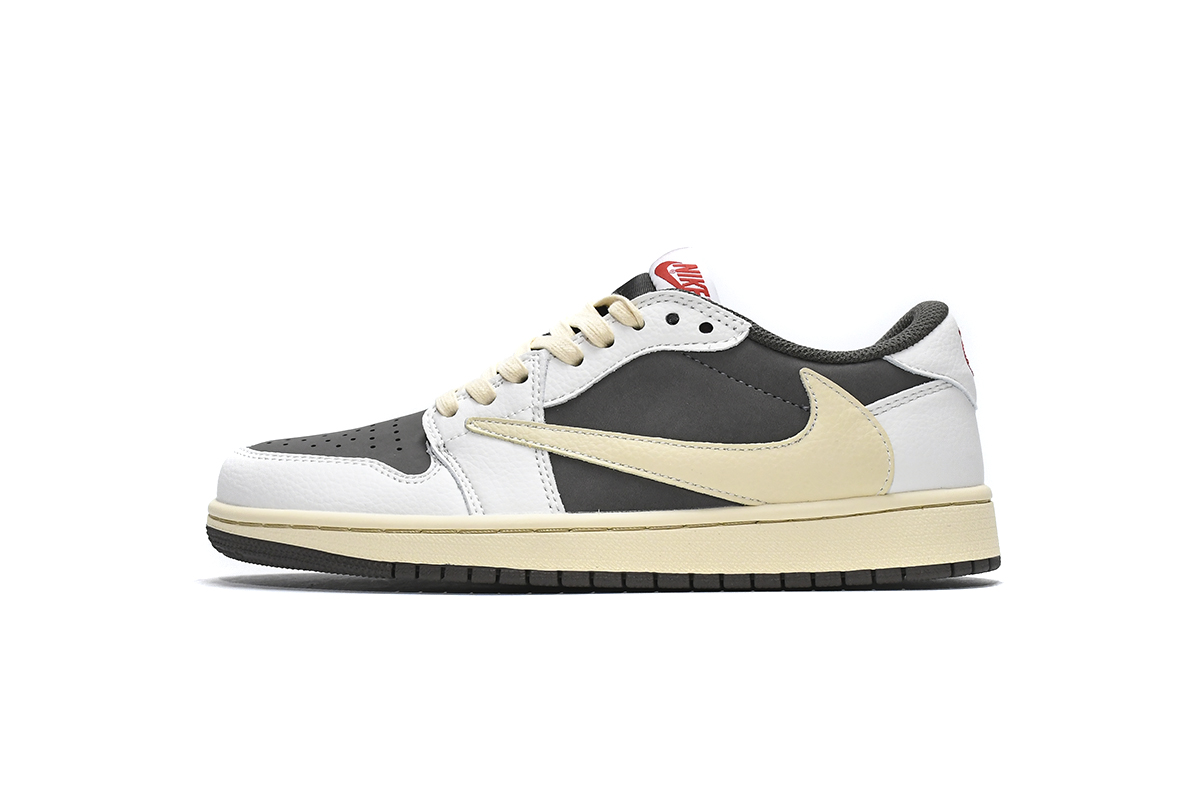 AQ Travis Scott x Air Jordan 1 Low White BrownBarb