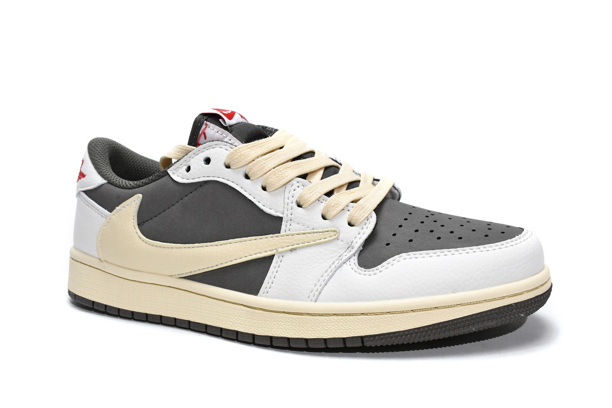 AQ Travis Scott x Air Jordan 1 Low White BrownBarb