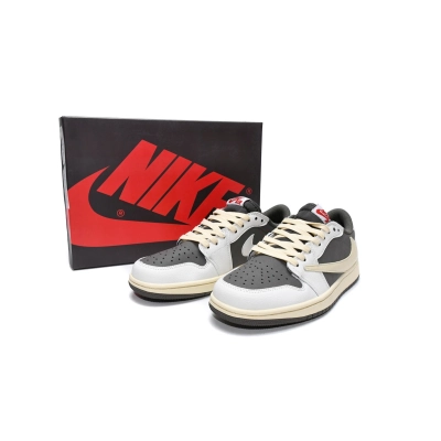 AQ Travis Scott x Air Jordan 1 Low White BrownBarb 02