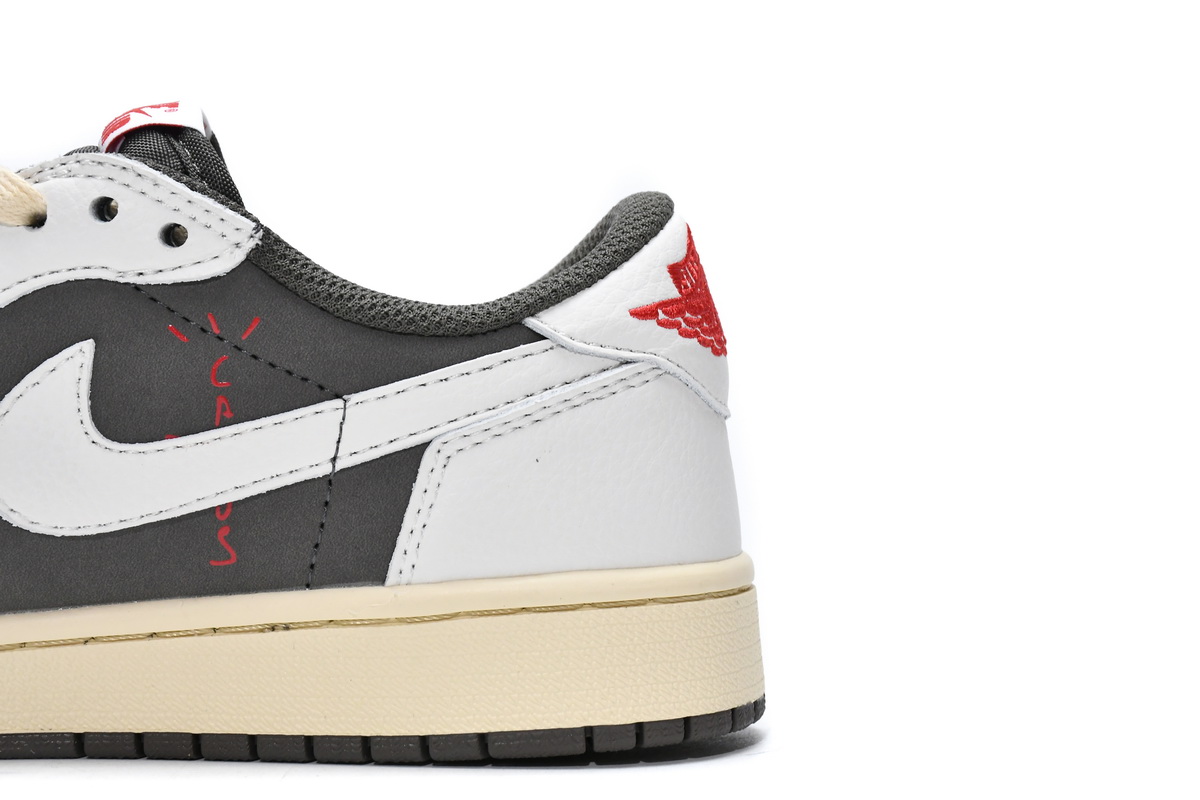 AQ Travis Scott x Air Jordan 1 Low White BrownBarb