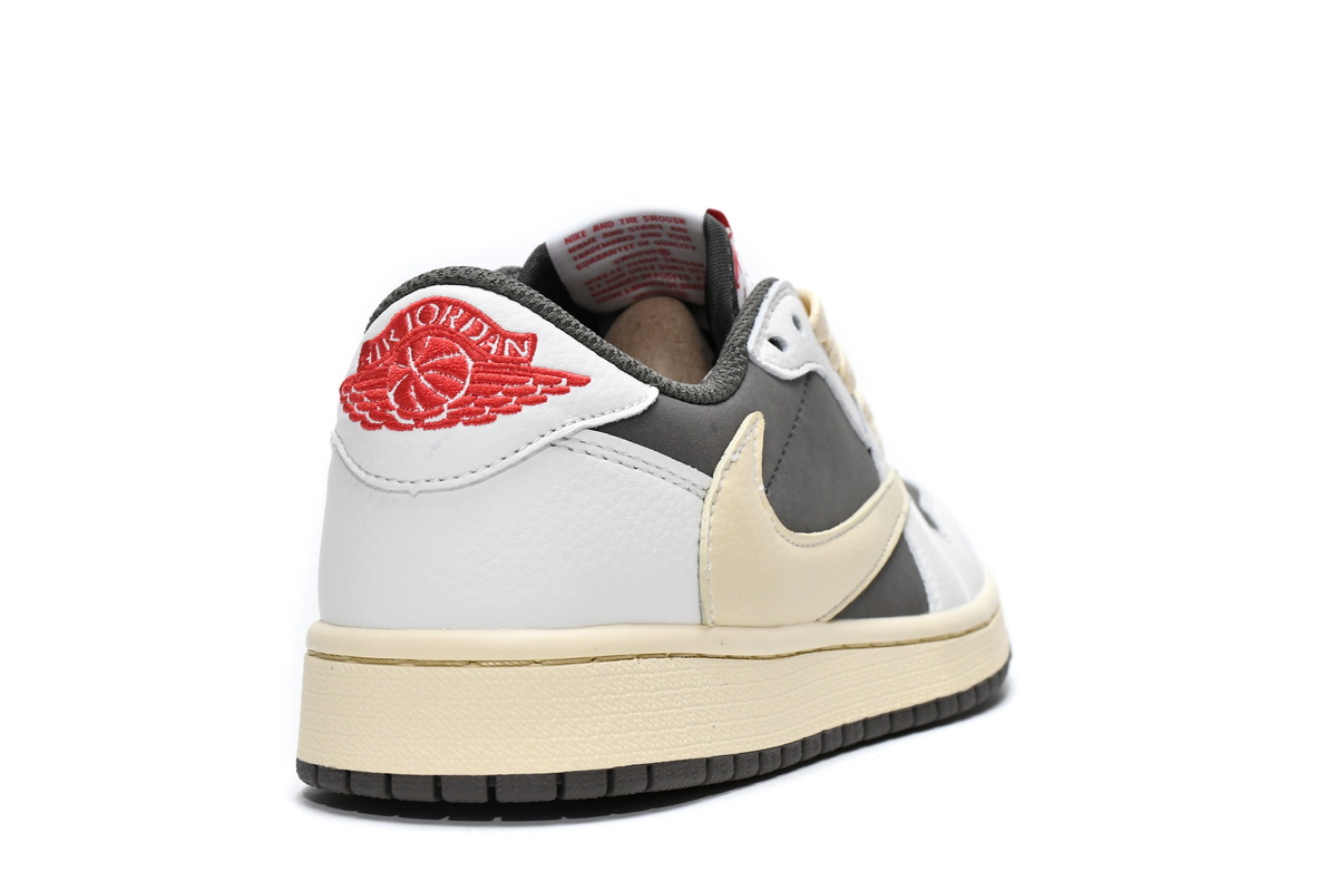 AQ Travis Scott x Air Jordan 1 Low White BrownBarb