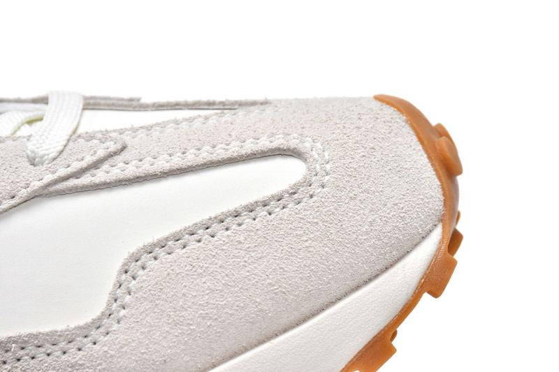 New Balance 327 White Dark Red