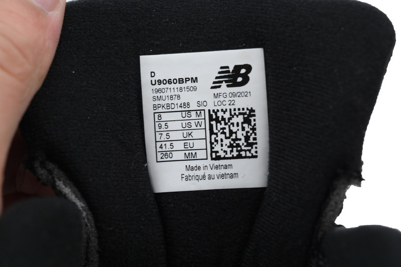 DB New Balance 9060 'Triple Black Suede'