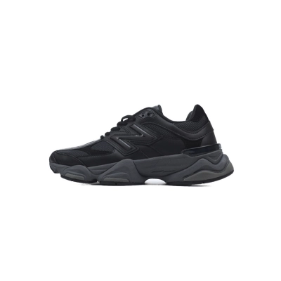 DB New Balance 9060 'Triple Black Leather' 01