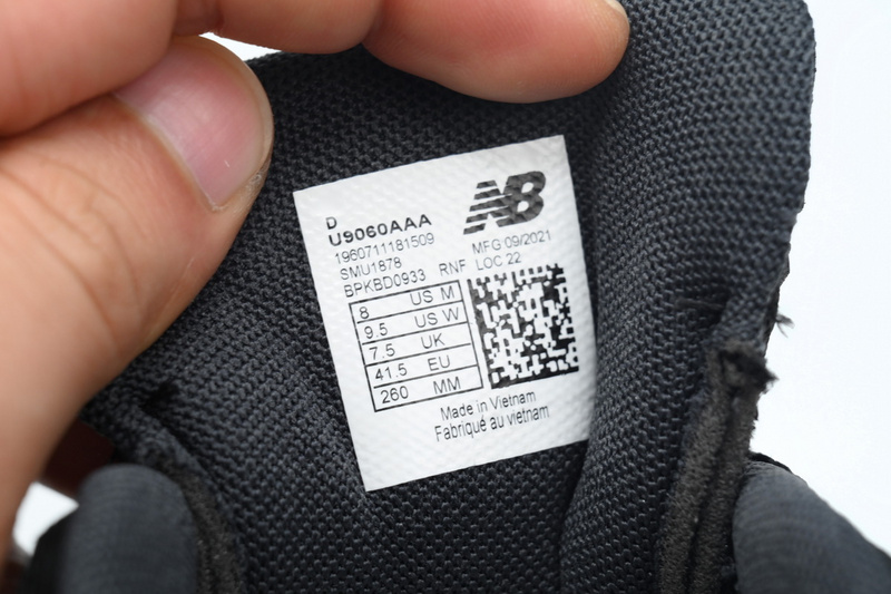 DB New Balance 9060 Black and White 1