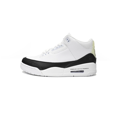 PB Fragment Air Jordan 3 White Black 01