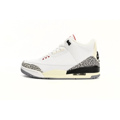 PB Air Jordan 3 “White Cement Reimagined 01